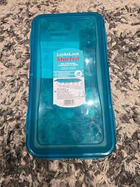 LocknLock Starfrit 18 Egg Container | Teal Blue